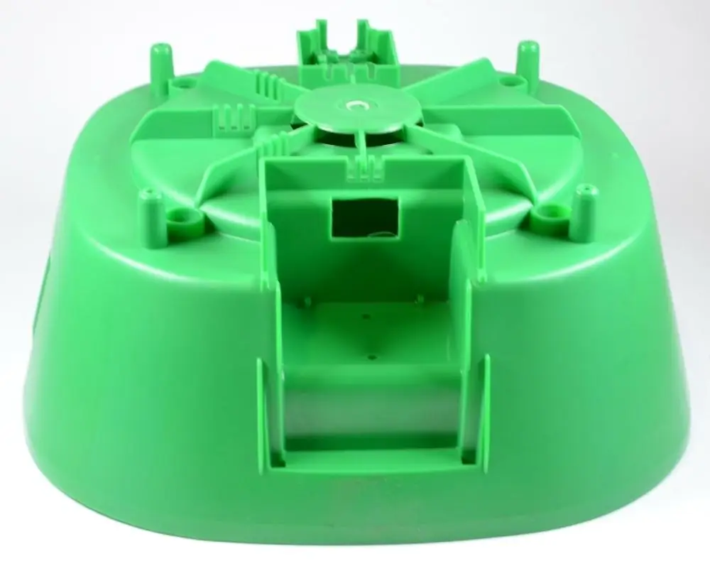 Grüner Turbinendeckel von Remko mit zentraler Drehmechanik, seitlichen Halterungen und Öffnungen, geeignet für spezifische Modelle in der Klimatechnik.