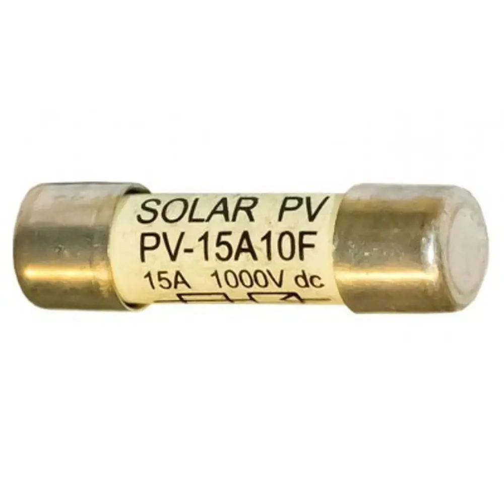 Solar-PV-Sicherung mit einer Nennlast von 15A und einer Spannungsfestigkeit von 1000V DC, produziert von Kostal.