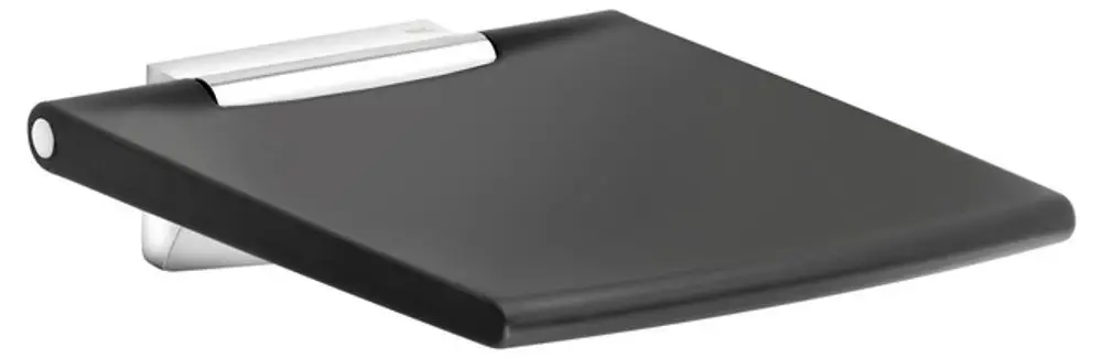 Keuco Schwarz/Silber/Grau Badewannensitz + Duschhocker, Klappsitz Plan Care Sitzfläche 450Mm Vc/Sw (150 Kg) - Image 3