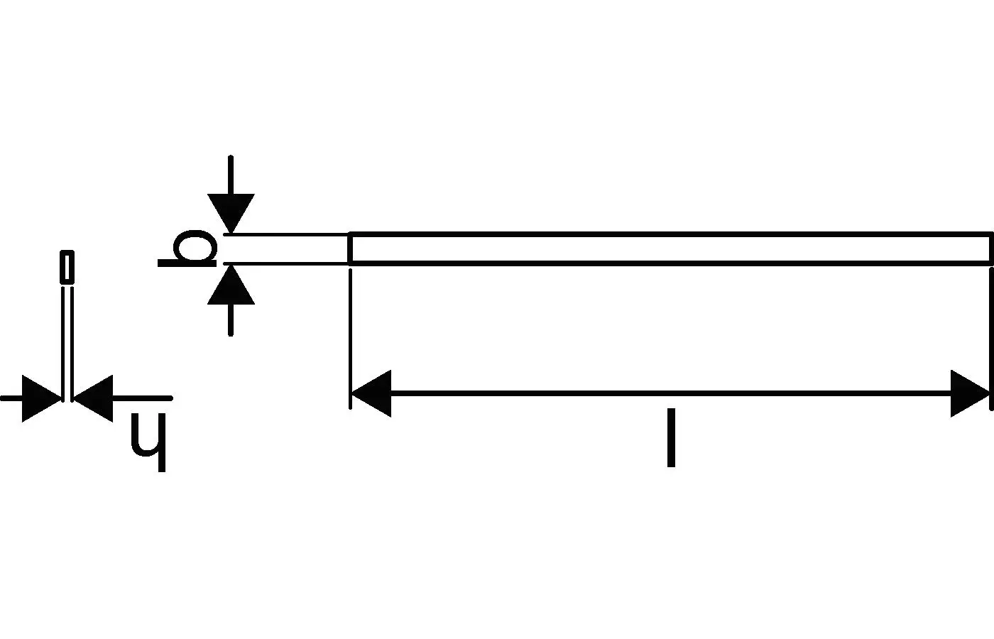 Flaches Bauteil mit skalierten Maßen, das eine Randverstärkung zeigt. Angedeutete Pfeile und Symbole für Maße, dargestellt in einem minimalistischen Design von Uponor.