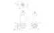Tauchmotorpumpe von Grundfos, schematische Darstellung mit Maßen und Anschlussdetails zu Flanschen und Rohrdurchmessern. Übersichtliche technische Zeichnung.