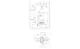 Diagramm einer Tauchmotorpumpe von Grundfos mit technischen Maßen und Anschlussspezifikationen für die Installation.