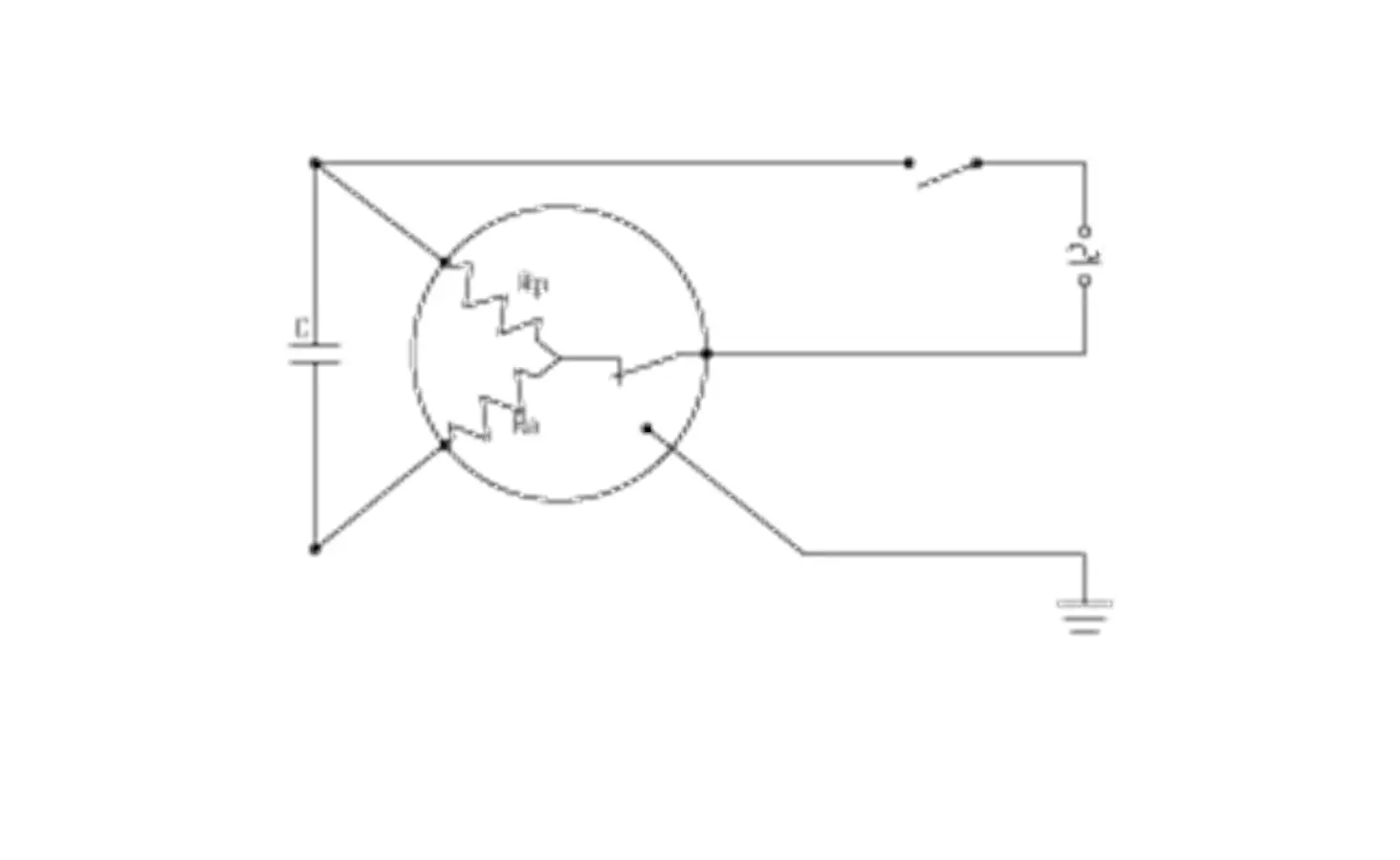 Schema einer Hebeanlage mit elektrischen Verbindungen und Widerständen, dargestellt durch Grundfos, zur Abwasserentsorgung in Gebäuden.