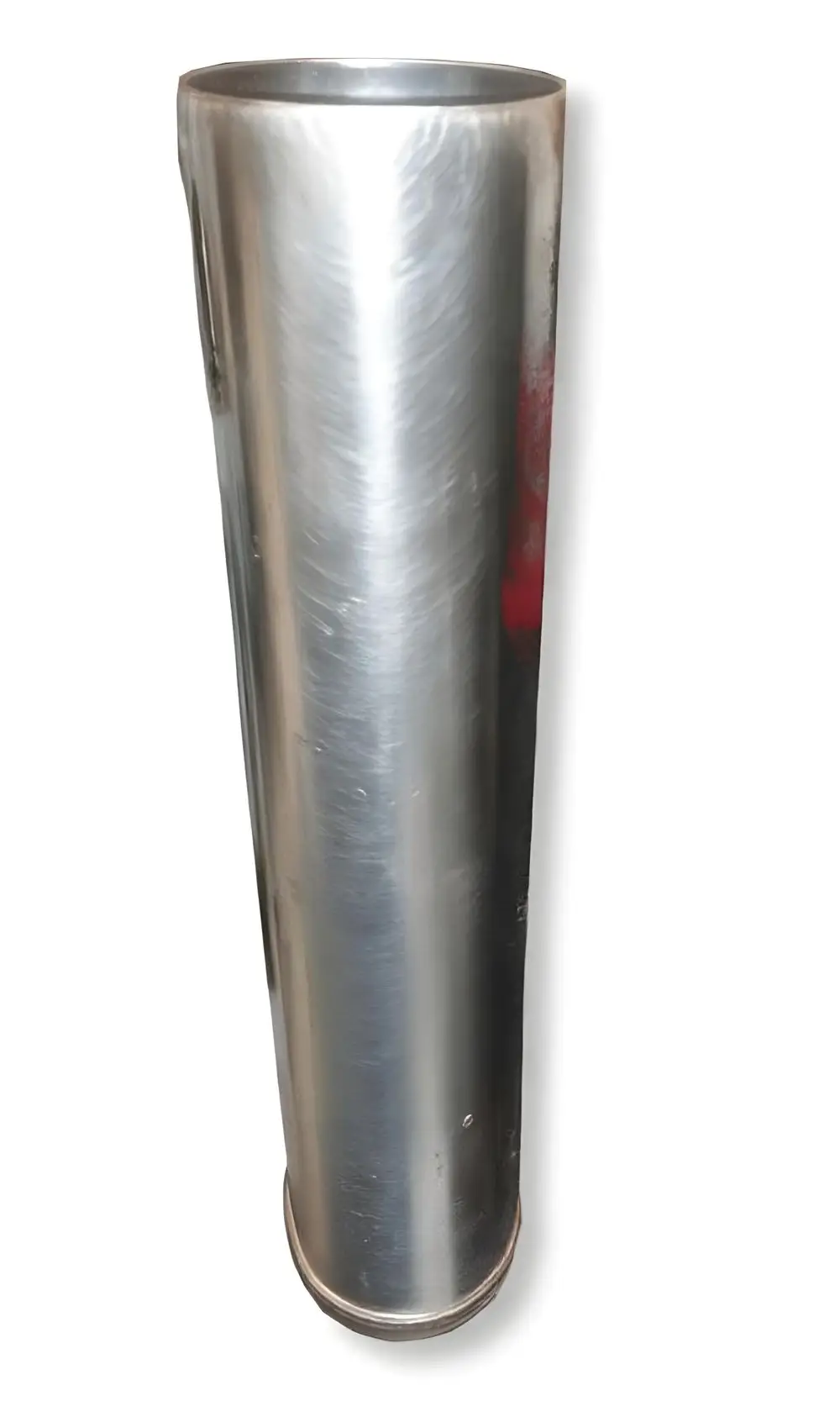 Aluminiumrohr in gerader Form, schmal und hoch, mit glatter Oberfläche. Produkt von Fröling, geeignet zur Verwendung in Befüllkupplungssets.