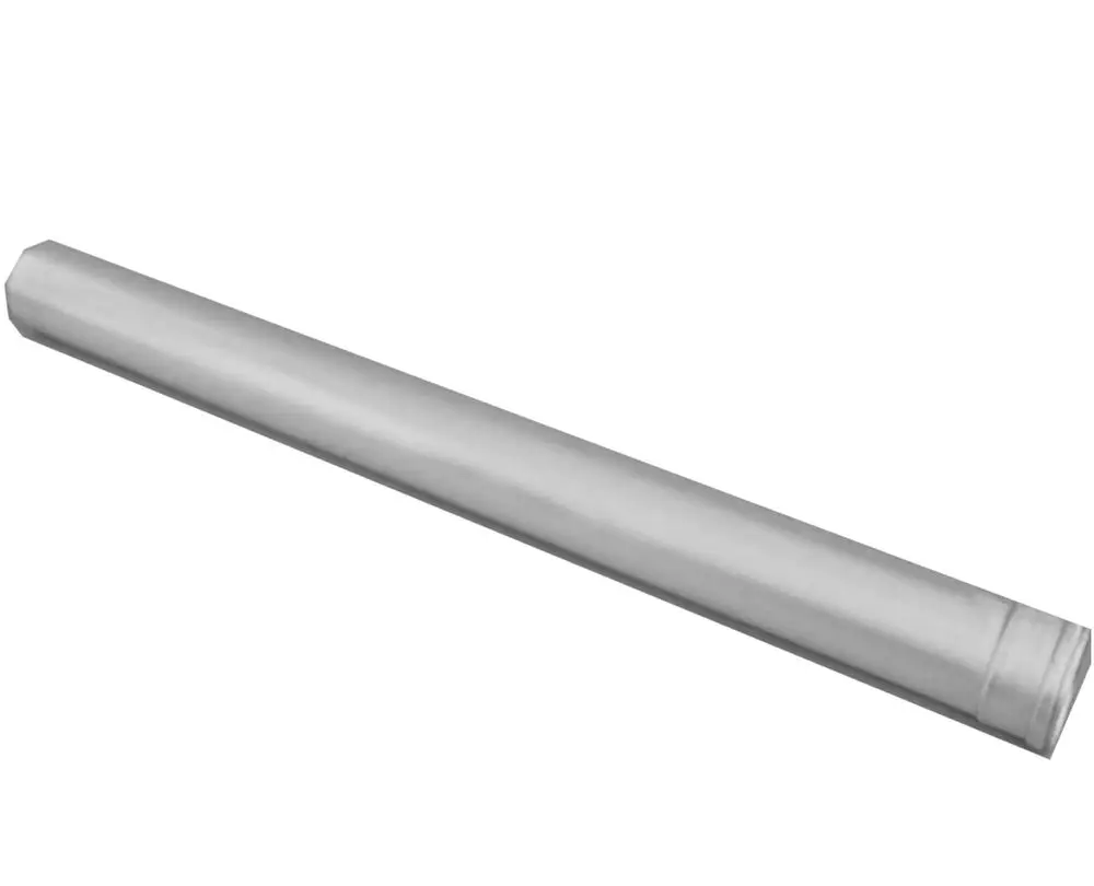 Verlängerungsrohr von Brötje in zylindrischer Form, silberne Oberfläche, geeignet für Heizungsinstallationen.