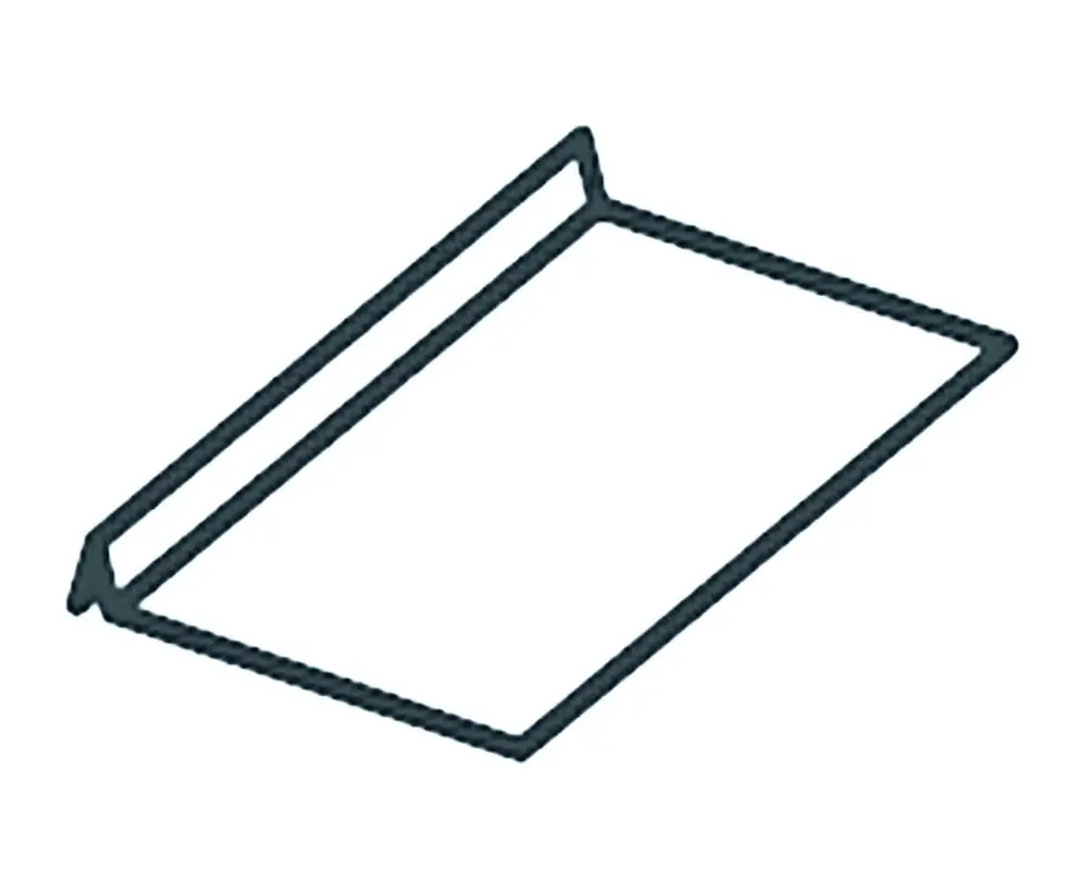 Brötje Nockenblech in rechteckiger Form, mit einem oberen Flansch, geeignet für die Erweiterung von Vorrichtungen. Einfache, funktionale Konstruktion, ohne sichtbare Maße.
