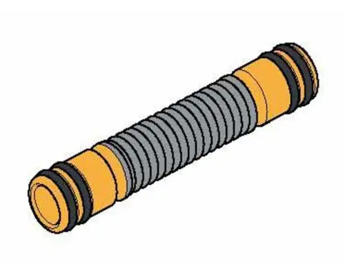 Schnellverbinder von Brötje, bestehend aus einem länglichen, flexiblen Element mit rippierter Oberfläche und Dichtungsringen an beiden Enden.