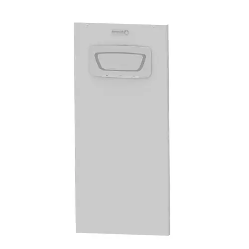 Vorderwand eines Brötje-Geräts in schlichtem Design, ausgestattet mit einer Öffnung oben für die Funktionalität.