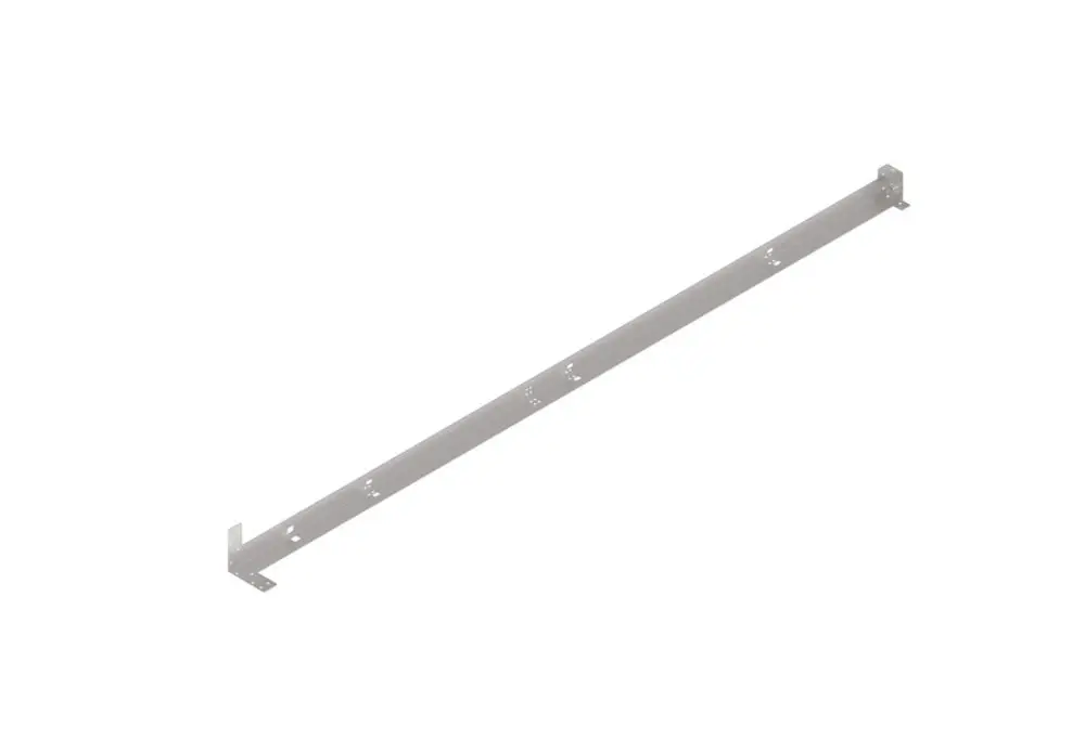Metallene Montageeckleiste von Brötje mit mehreren Befestigungslöchern zur Wandmontage, geeignet für Heizungs- oder Sanitärinstallationen.