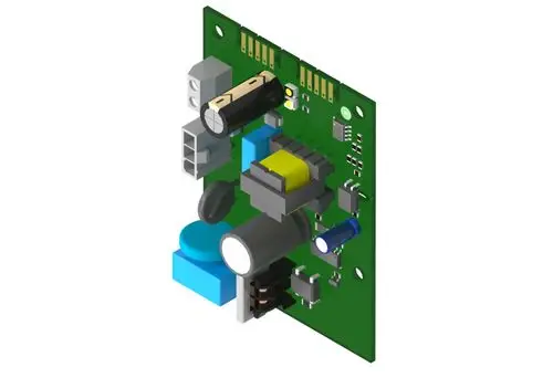 Platine mit verschiedenen elektronischen Bauteilen und Anschlüssen, die von der Marke Brötje stammt. Die Gestaltung ist kompakt und funktional.