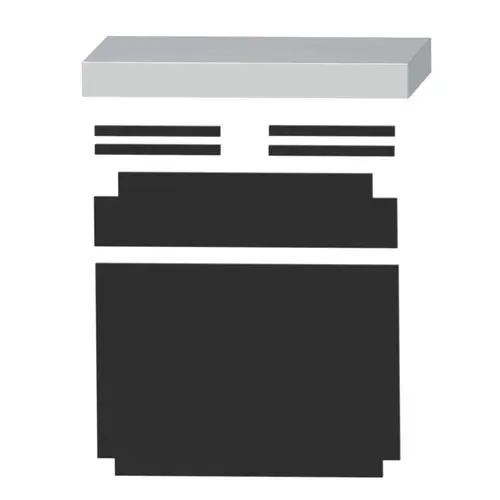 Dachpaneel von Brötje in grauer Farbe, mit abgerundeten Kanten, und schlichten Linienoberflächen, präsentiert auf neutralem Hintergrund.