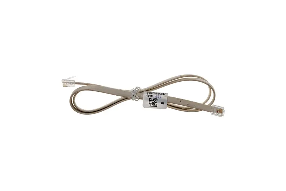 Busleitung von Brötje, mit zwei RJ45-Anschlüssen an beiden Enden. Die Leitung ist beige und hat eine Beschriftung.