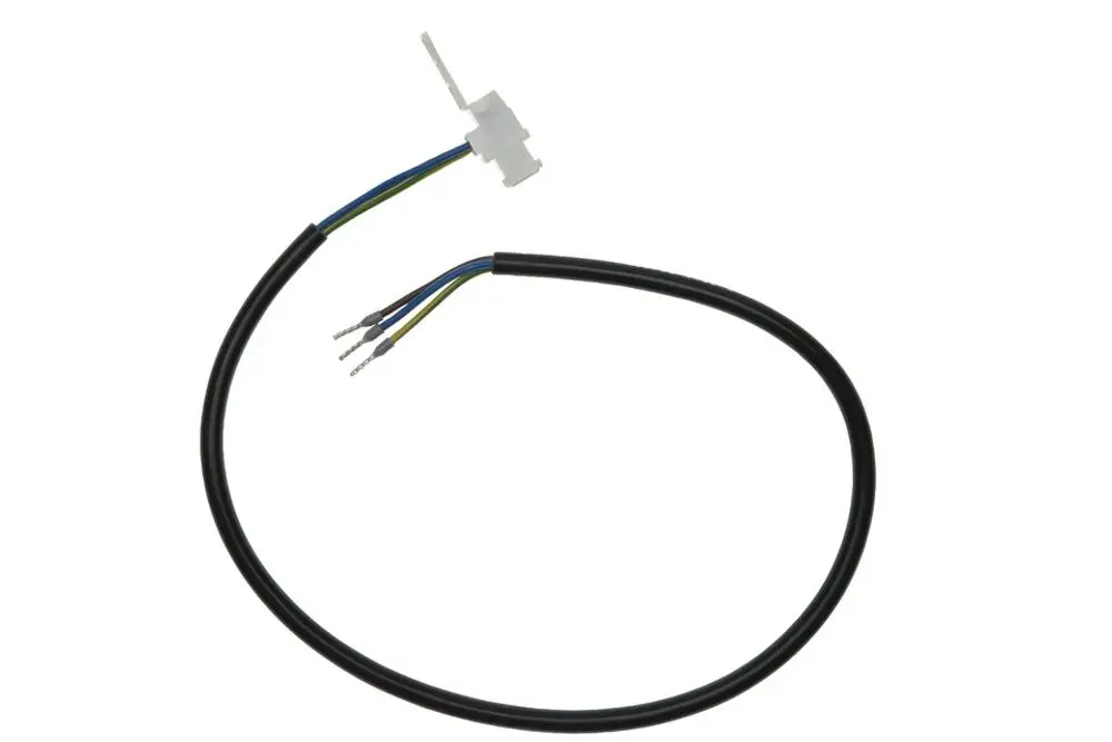Netzkabel mit vier bunten Drähten für Grundfos Pumpen, hergestellt von Brötje. Anschlussstecker an einem Ende, freie Drähte am anderen Ende.