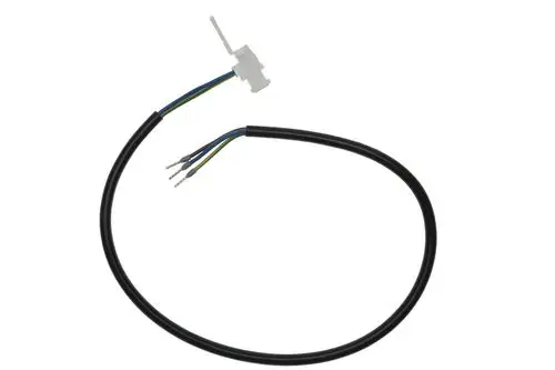 Netzkabel mit vier bunten Drähten für Grundfos Pumpen, hergestellt von Brötje. Anschlussstecker an einem Ende, freie Drähte am anderen Ende.