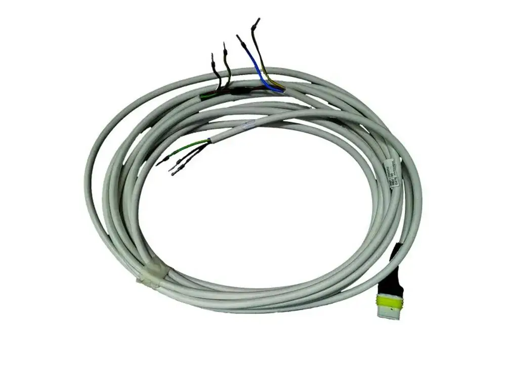 Anschlussset für Fußbodenheizung von Brötje, bestehend aus mehreren Kabeln mit einem Stecker und freiliegenden Leitungen in neutraler Farbgebung.