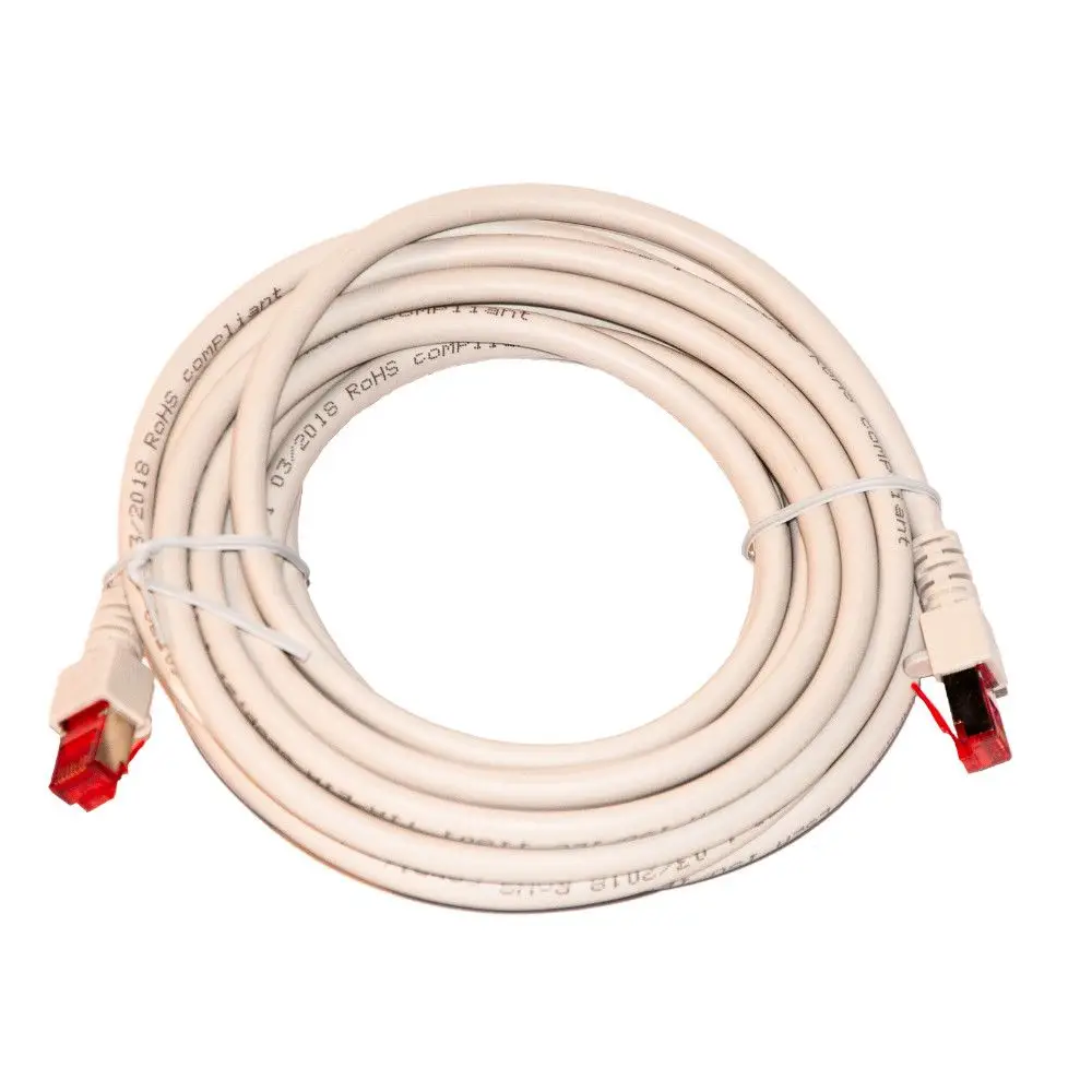 Kabel mit roten Steckern, gebündelt und umwickelt. Dient als Zubehör für die Regelungstechnik, produziert von Novelan.
