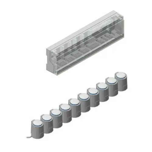 Viessmann Klemmleiste mit 9 Antrieben und Verdrahtung, 7315767