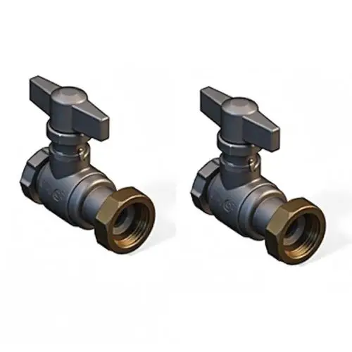 Zwei Viessmann Kugelhähne DN25 für Split QV/QT, 7315799.