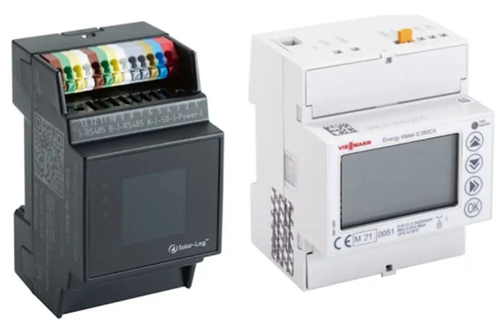 Produktbild von Viessmann Paket Solar-Log und CAN-Zähler 80A-250A Wechselrichter kleiner 15 kWp Steckdose, ZK07534.