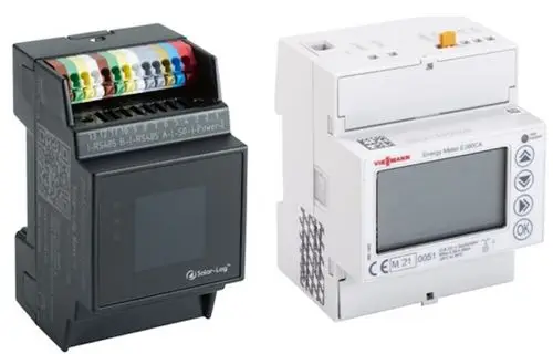 Produktbild von Viessmann Paket Solar-Log und CAN-Zähler 80A-250A Wechselrichter kleiner 15 kWp Steckdose, ZK07534.