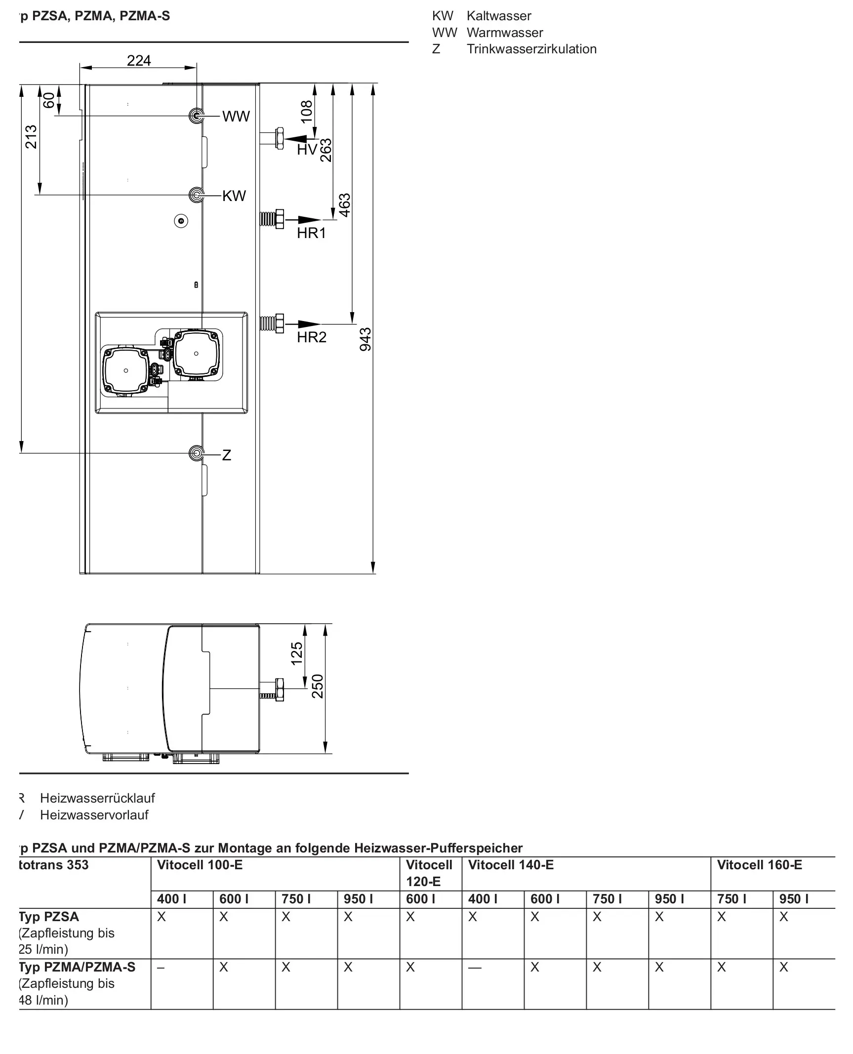 Viessmann Vitotrans 353 PBSA, Z021863