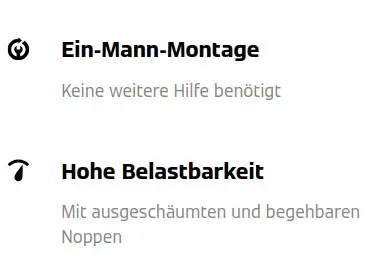 Viessmann Noppenplatte: Ein-Mann-Montage, Hohe Belastbarkeit, ausgeschäumte begehbare Noppen