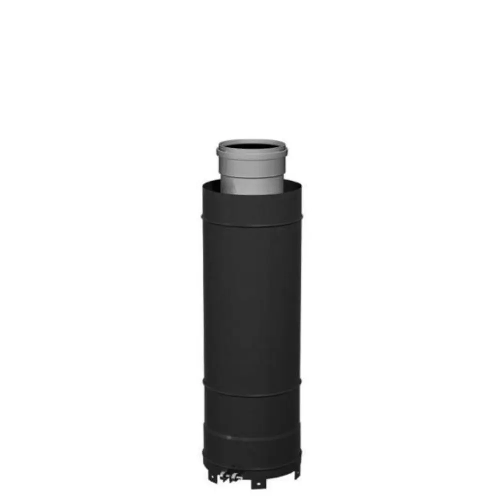 Viessmann AZ-Überdachverläng. D=110/150 0,5m sw, 7373251