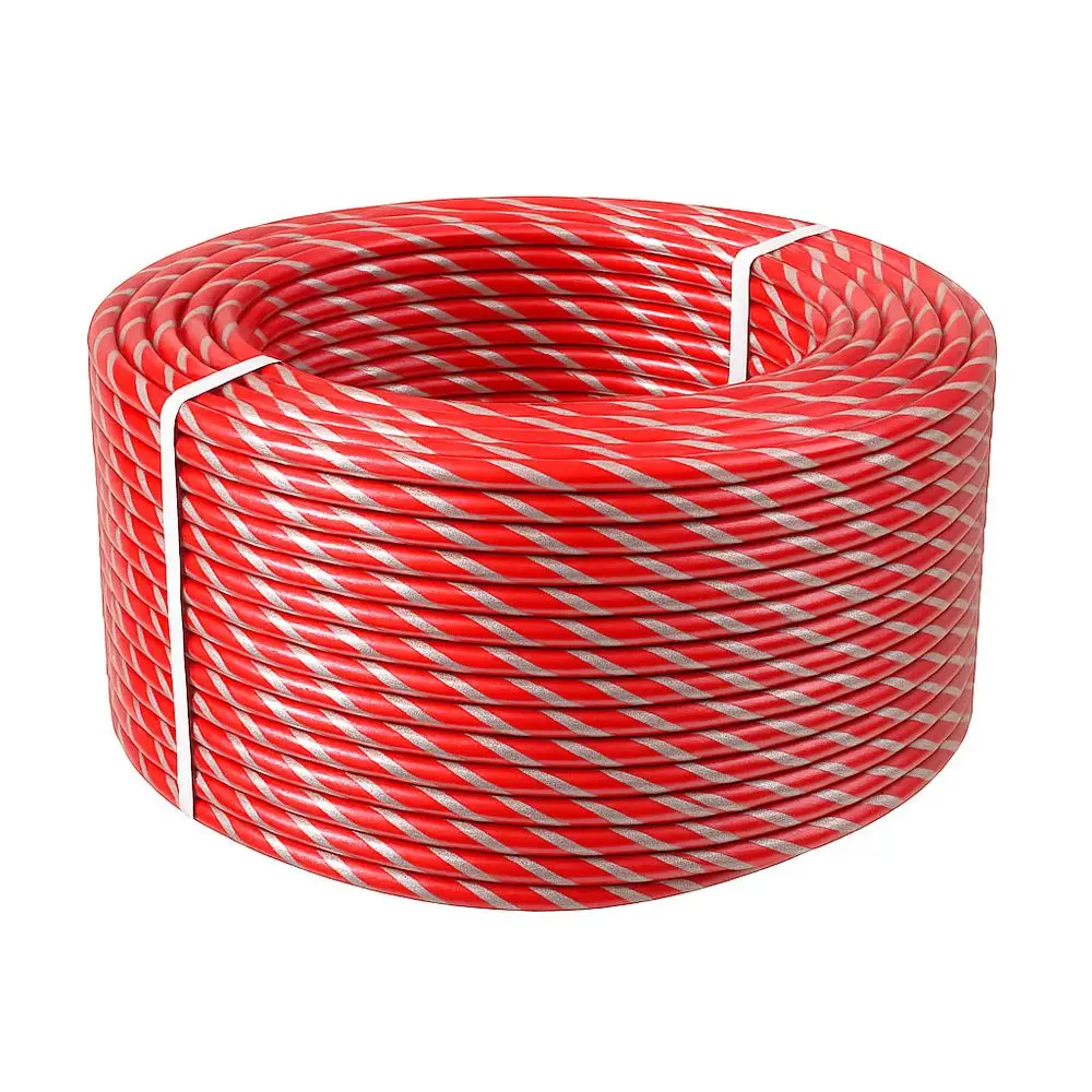 Rolle rotes PE-RT Klettrohr 15 x 1,5 mm für Fußbodenheizung
