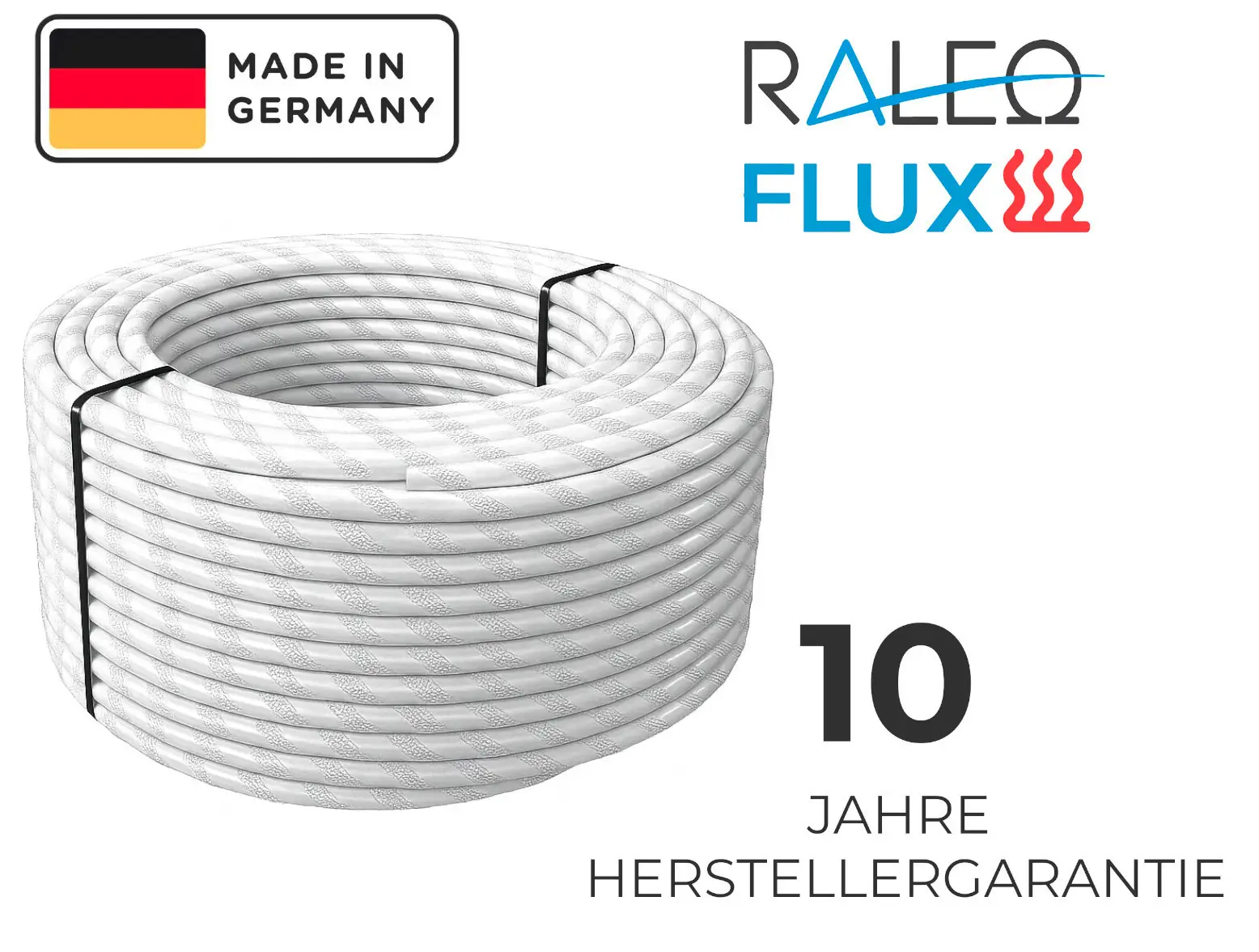PE-RT Klettrohr 14 x 2,0 mm für Fußbodenheizung, 5-Schicht Rohr, 600 m Rolle