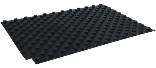 Schwarze Noppenplatte Premium ohne Dämmung, 13,44 m², MC10000062