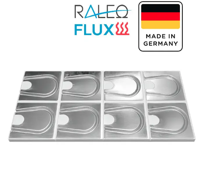 Produktbild mit Umlenkplatten für Trockenbauelemente aus Aluminium, Verlegeabstand 12,5 cm, EPS 035 DEO dh, 1.000 x 500 x 30 mm, 10 Stück, MC10000076.