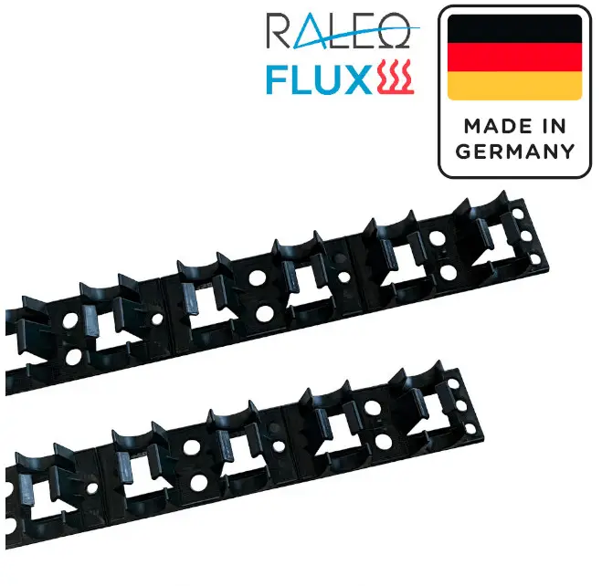 Produktbild Universal-Klemmschiene für Fußbodenheizung, selbstklebend, 14-17 mm, 45 x 1.000 mm.