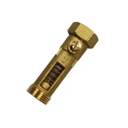 Nahaufnahme eines Durchflussanzeigers für ein Festwertregelset, Zubehörteil MC10000204, mit einem Durchflussmesser von 6-12 L/min.