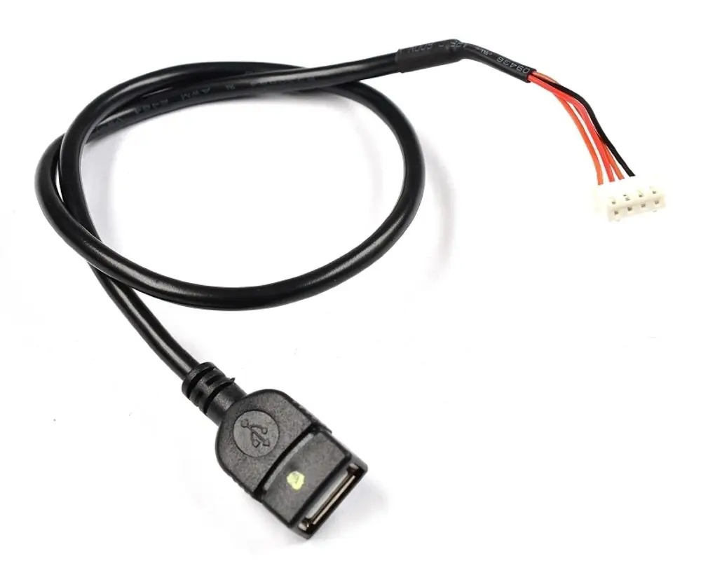 Remko RK Adapterkabel Wifi-Stick RVD 685-1055 DC, 1613289, schwarzes Kabel mit USB-Anschluss und mehrpoligem Stecker
