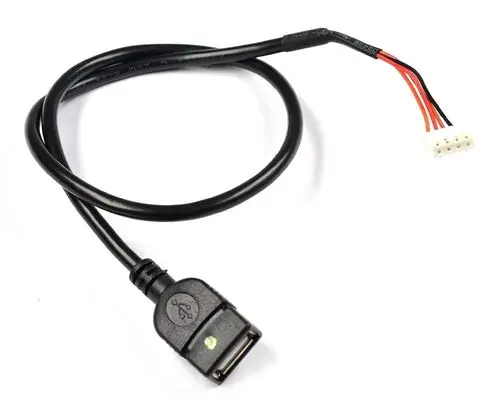 Remko RK Adapterkabel Wifi-Stick RVD 685-1055 DC, 1613289, schwarzes Kabel mit USB-Anschluss und mehrpoligem Stecker