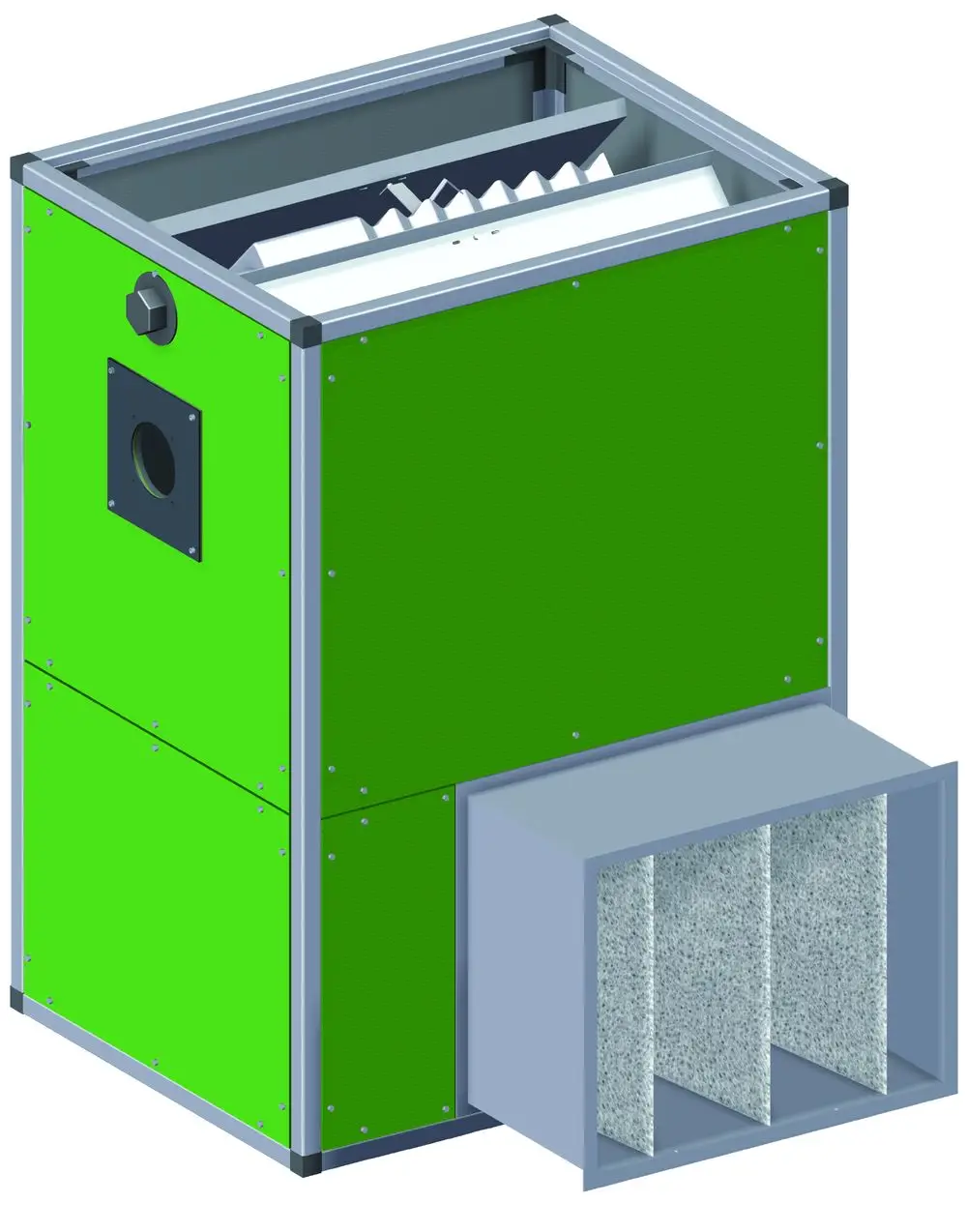Remko RK Staubfilter FK-440, Kanalanschluss auf Pos. I-III, 332113