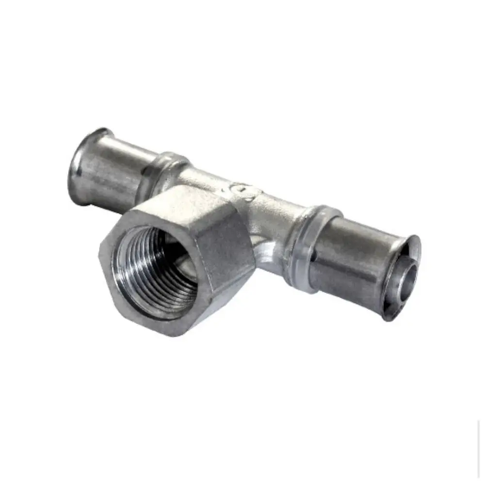 T-Stück reduziert Innengewinde 20 x 1/2" IG x 20, bestehend aus Messing, verzinnt, 1 Stück, MC30000079 Galeriebild 1