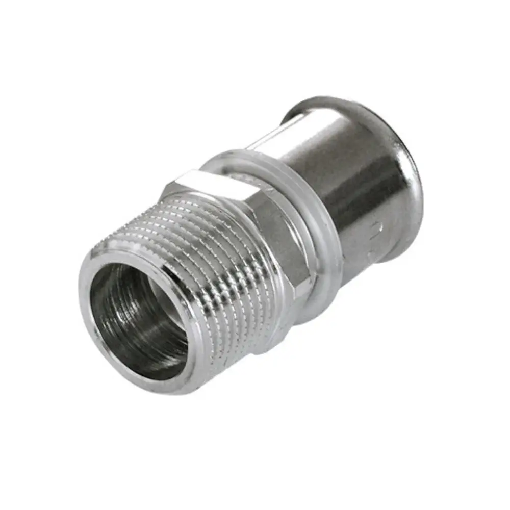 Übergang Außengewinde 25 x 3/4" AG, bestehend aus Messing, verzinnt, 1 Stück, MC30000121 Galeriebild 1