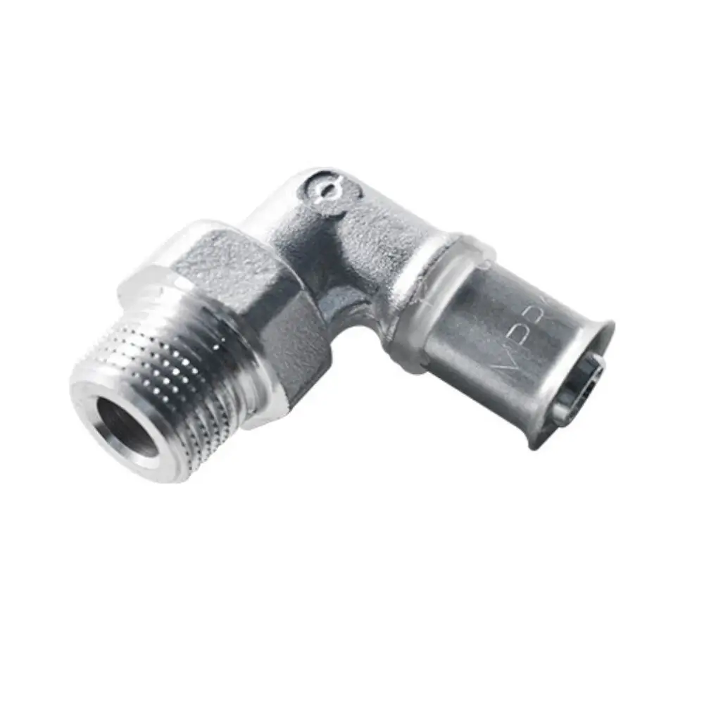 Übergangswinkel 90° Außengewinde 20 x 1/2" AG, bestehend aus Messing, verzinnt, 1 Stück, MC30000143 Galeriebild 1
