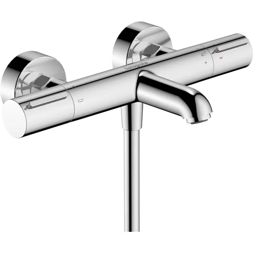 hansgrohe Ecostat Element Wannenthermostat Aufputz Brushed Black Chrome