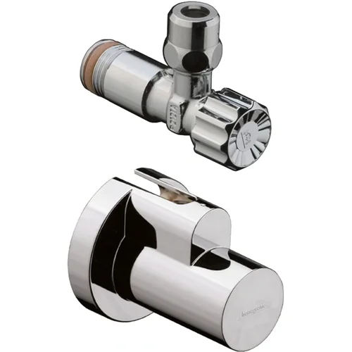 hansgrohe Eckventil mit Schuber Abgang G 3/8 Brushed Nickel