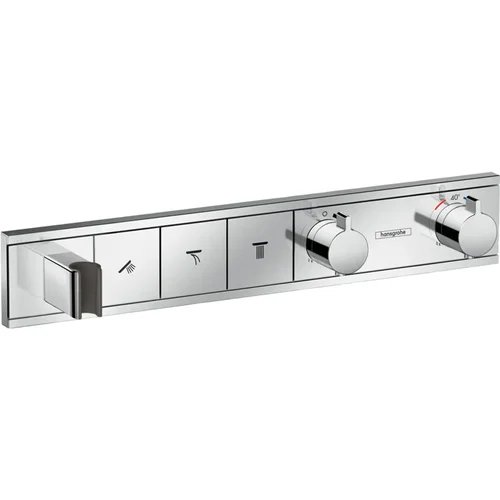 hansgrohe RainSelect Thermostat Unterputz für 3 Verbraucher mit integriertem Brausehalter Chrom