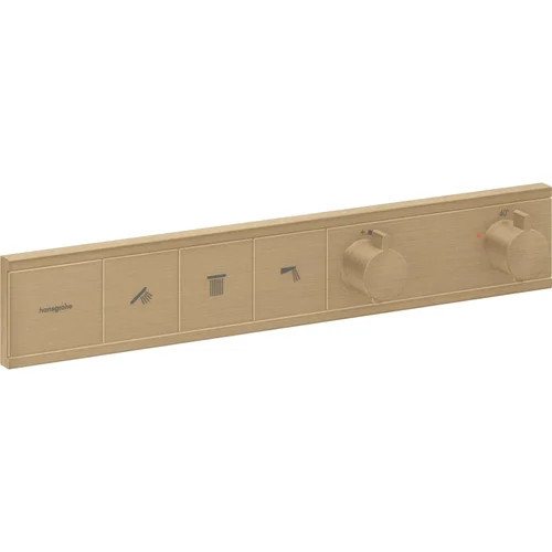 hansgrohe RainSelect Thermostat Unterputz für 3 Verbraucher Brushed Bronze