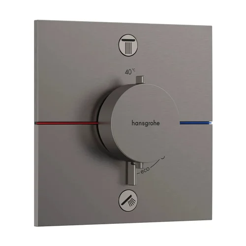 hansgrohe ShowerSelect Comfort E Thermostat Unterputz für 2 Verbraucher Brushed Black Chrome