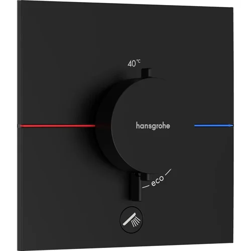 hansgrohe ShowerSelect Comfort E Thermostat Unterputz für 1 Verbraucher und einen zusätzlichen Abgang Mattschwarz
