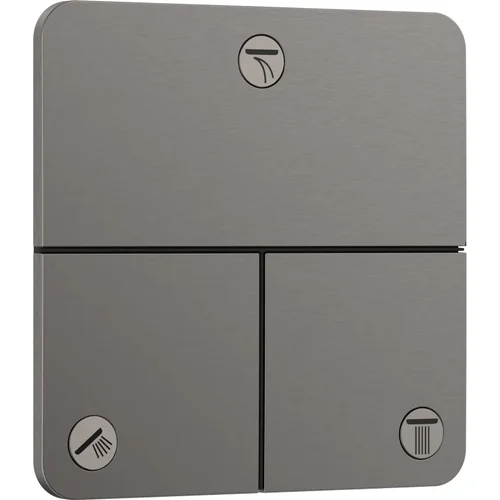 hansgrohe ShowerSelect Comfort Q Ventil Unterputz für 3 Verbraucher Brushed Black Chrome
