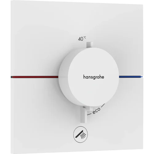 hansgrohe ShowerSelect Comfort E Thermostat Unterputz für 1 Verbraucher und einen zusätzlichen Abgang Mattweiß