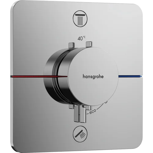 hansgrohe ShowerSelect Comfort Q Thermostat Unterputz für 2 Verbraucher Chrom