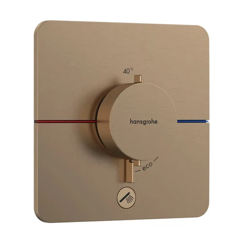 hansgrohe ShowerSelect Comfort Q Thermostat Unterputz für 1 Verbraucher und einen zusätzlichen Abgang Brushed Bronze