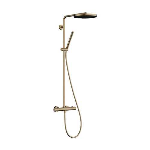 hansgrohe Pulsify S Puro Showerpipe 260 1jet mit Ecostat Fine Brushed Bronze